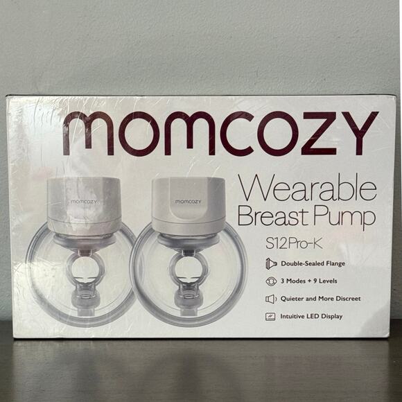 Momcozy S12 Pro-K Wearable Pump 3 Modes 9 Levels Quiet Design App enabled SEALED - Picture 1 of 5